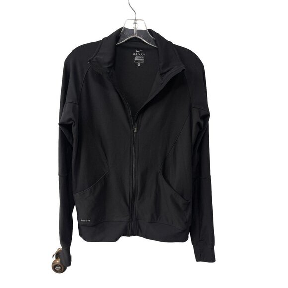 Nike Women’s Running Shirt JacketGym Workout Zip Size M Dri-Fit Excellent - Picture 1 of 6